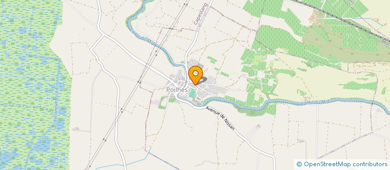 localisation de l'entreprise MONSIEUR FABIEN GREL  POILHES