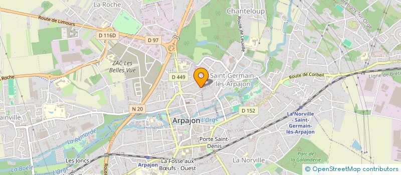 localisation de l'entreprise MONSIEUR FABIEN GRENET  ARPAJON