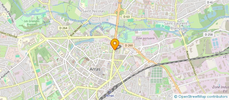 localisation de l'entreprise MONSIEUR FABIEN GRIGOROFF à ARRAS