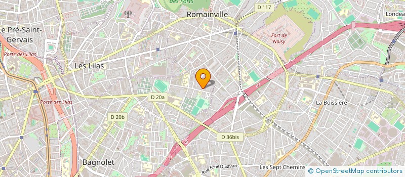 localisation de l'entreprise MONSIEUR FABIEN GROISARD  BAGNOLET