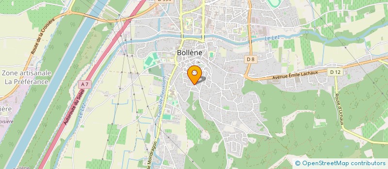 localisation de l'entreprise MONSIEUR FABIEN GUAZZI  BOLLENE