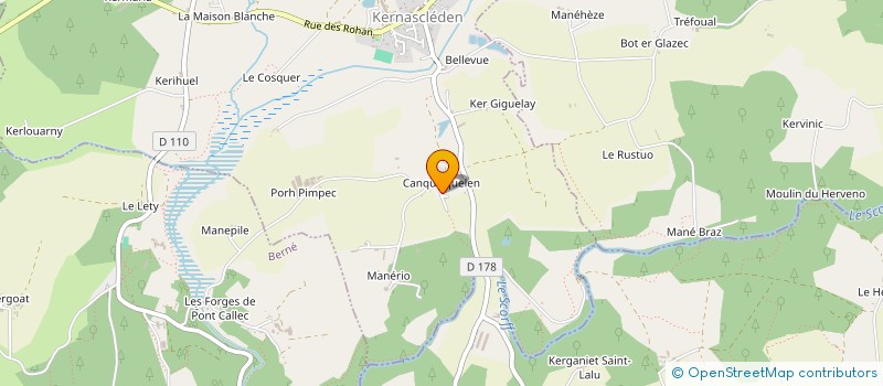 localisation de l'entreprise MONSIEUR FABIEN GUEGAN  KERNASCLEDEN