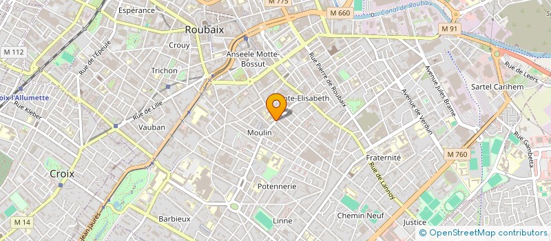 localisation de l'entreprise MONSIEUR FABIEN GUFFROY  ROUBAIX