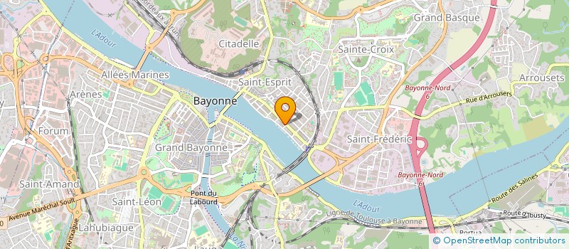 localisation de l'entreprise MONSIEUR FABIEN GUIBERT à BAYONNE