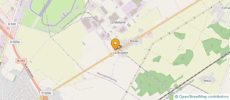 localisation de l'entreprise MONSIEUR FABIEN GUILLEMAIN à MONTIERCHAUME