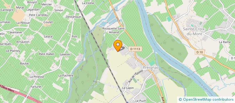 localisation de l'entreprise MONSIEUR FABIEN GUILLEMOT  PREIGNAC