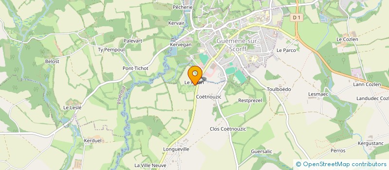 localisation de l'entreprise MONSIEUR FABIEN GUILLERMIC à CALAN