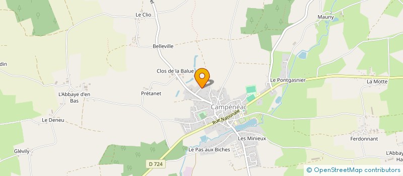 localisation de l'entreprise MONSIEUR FABIEN GUILLORY  GUILLAC