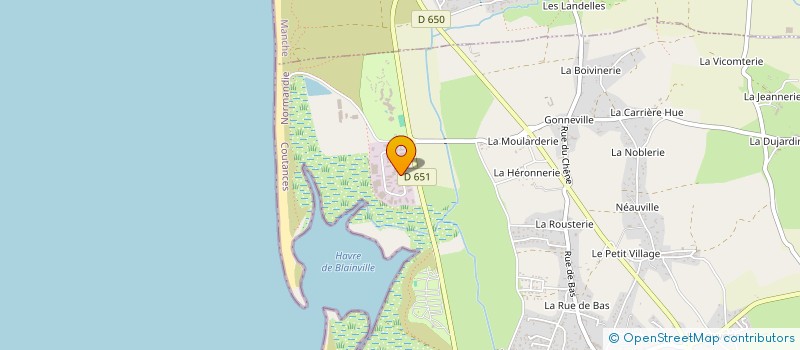 localisation de l'entreprise MONSIEUR FABIEN GUILLOT  BLAINVILLE-SUR-MER