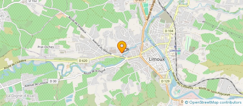 localisation de l'entreprise MONSIEUR FABIEN GUILLOTEAU  LIMOUX