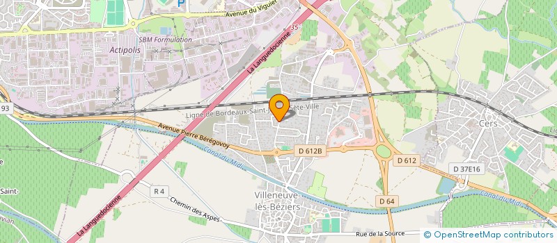 localisation de l'entreprise MONSIEUR FABIEN GUIOT à VILLENEUVE-LES-BEZIERS
