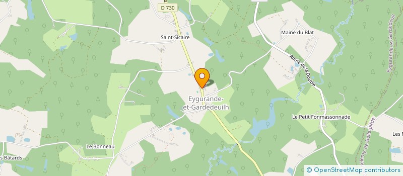 localisation de l'entreprise MONSIEUR FABIEN GUIRMAND  EYGURANDE-ET-GARDEDEUIL