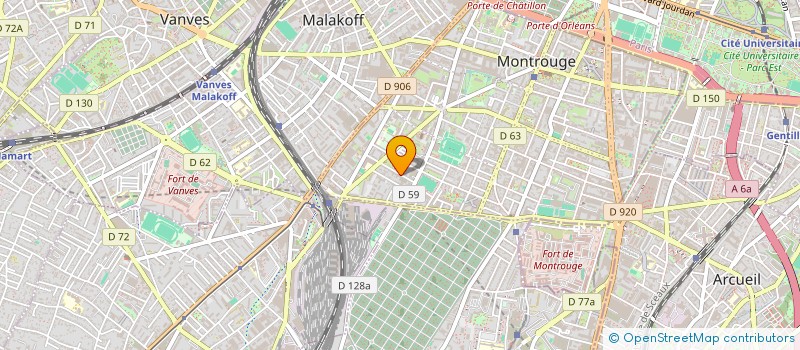 localisation de l'entreprise MONSIEUR FABIEN GUITONNEAU  MONTROUGE