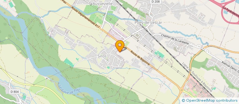 localisation de l'entreprise MONSIEUR FABIEN GUYE  POEY-DE-LESCAR