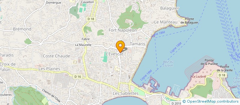 localisation de l'entreprise MONSIEUR FABIEN HALLER à LA SEYNE SUR MER