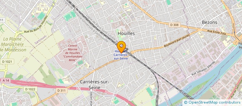 localisation de l'entreprise MONSIEUR FABIEN HAMET  HOUILLES