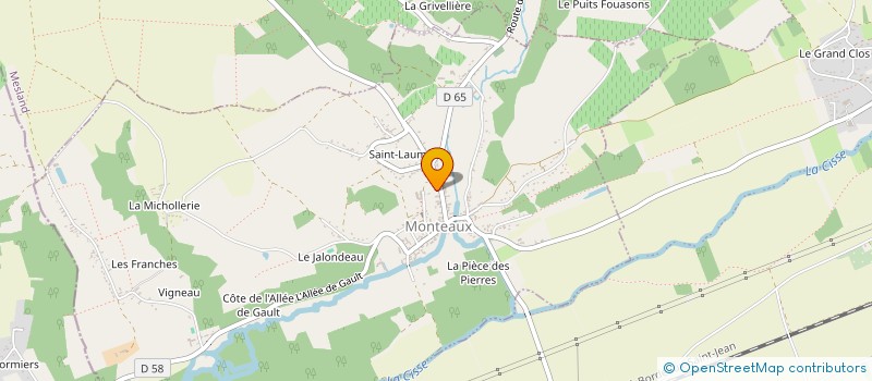 localisation de l'entreprise MONSIEUR FABIEN HANIQUET  MONTEAUX