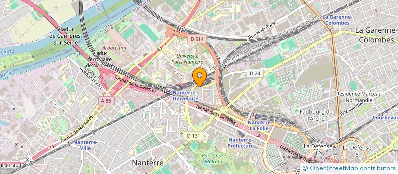 localisation de l'entreprise MONSIEUR FABIEN HAYATE  NANTERRE