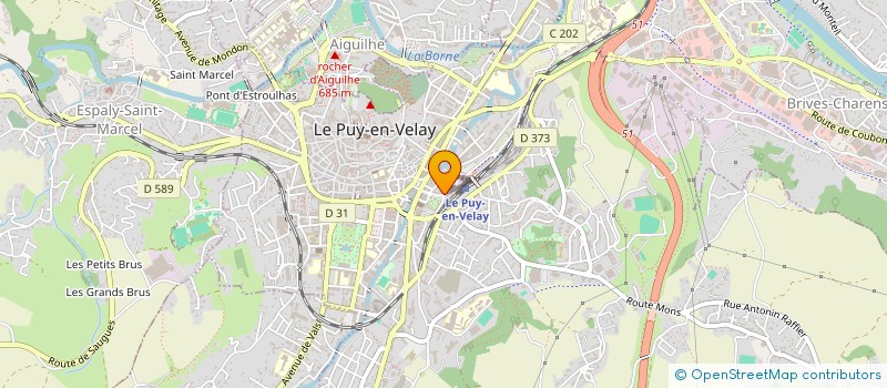 localisation de l'entreprise MONSIEUR FABIEN HEBRARD  LE PUY-EN-VELAY
