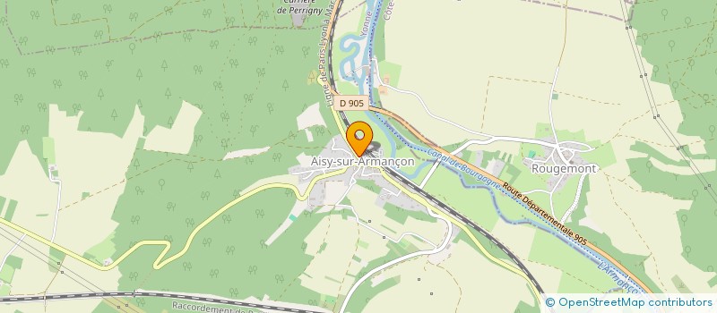 localisation de l'entreprise MONSIEUR FABIEN HENNEQUIN  AISY-SUR-ARMANCON