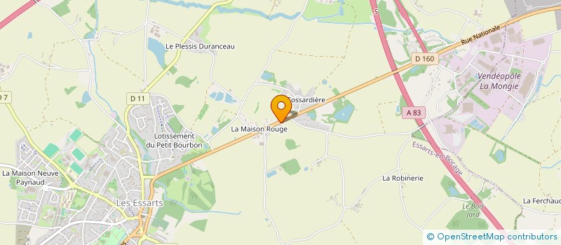 localisation de l'entreprise MONSIEUR FABIEN HERBRETEAU  ESSARTS-EN-BOCAGE