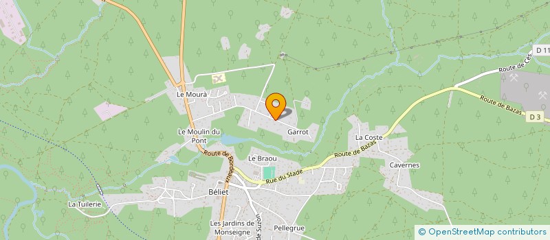 localisation de l'entreprise MONSIEUR FABIEN HERNANDEZ  BELIN-BELIET