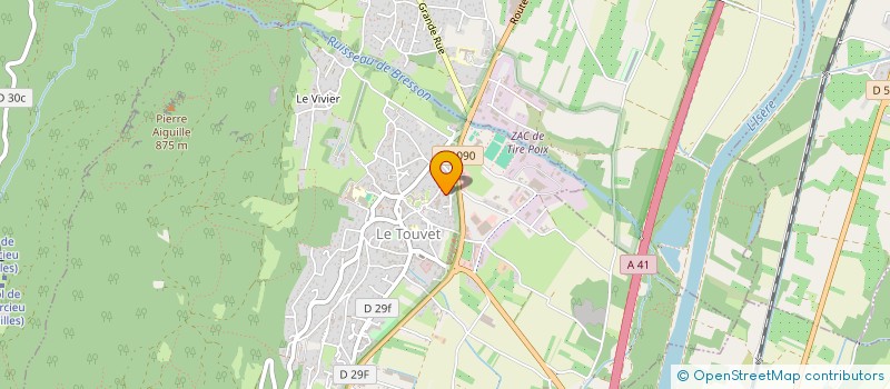 localisation de l'entreprise MONSIEUR FABIEN HERTER à LE TOUVET