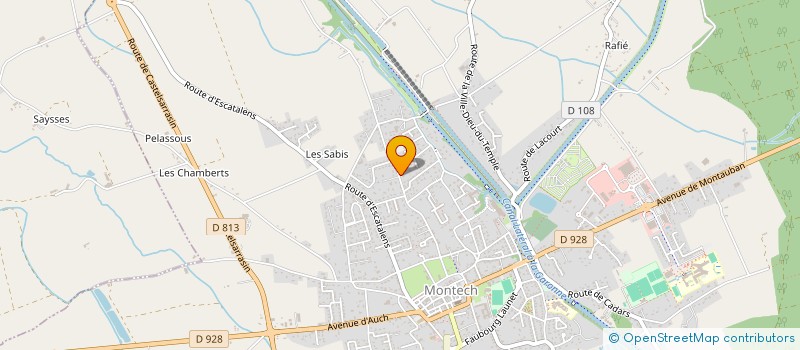 localisation de l'entreprise MONSIEUR FABIEN HILAIRE  MONTECH