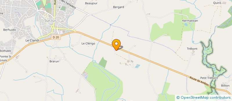 localisation de l'entreprise MONSIEUR FABIEN HINETT  SURZUR