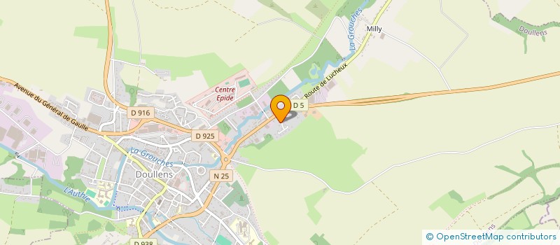 localisation de l'entreprise MONSIEUR FABIEN HIVER  DOULLENS