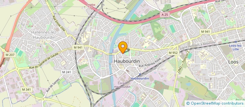 localisation de l'entreprise MONSIEUR FABIEN HOGMOUT  HAUBOURDIN