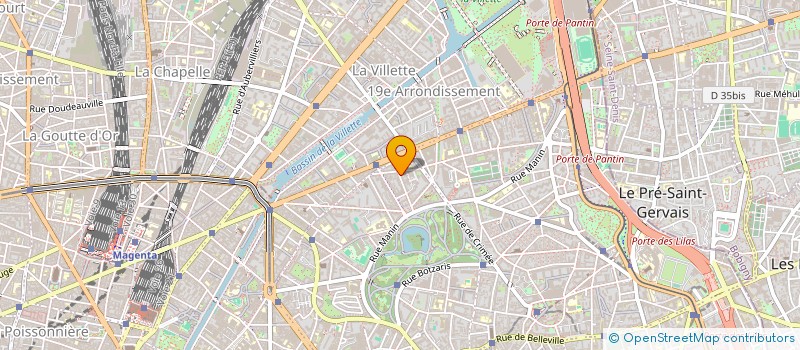 localisation de l'entreprise MONSIEUR FABIEN HUET  PARIS