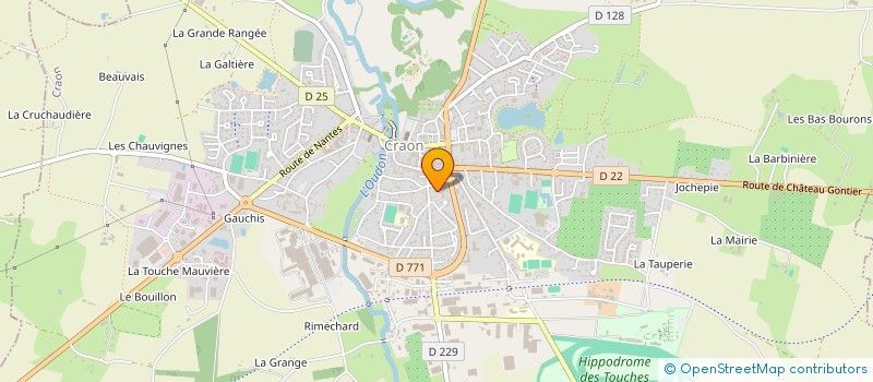 localisation de l'entreprise MONSIEUR FABIEN HUMEAU  CRAON