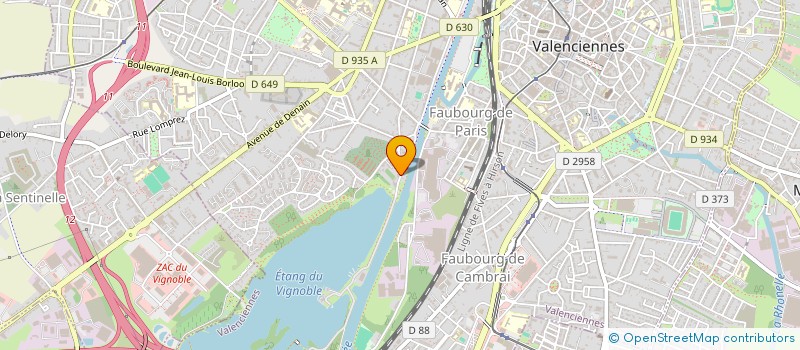 localisation de l'entreprise MONSIEUR FABIEN HUREZ  VALENCIENNES