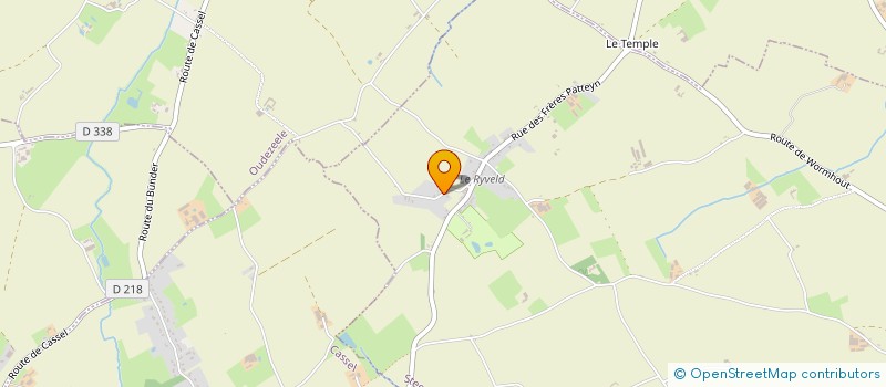 localisation de l'entreprise MONSIEUR FABIEN HUYSSEUNE  STEENVOORDE