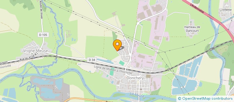 localisation de l'entreprise MONSIEUR FABIEN JACQUEMIN  DONCHERY