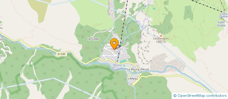 localisation de l'entreprise MONSIEUR FABIEN JACQUET  LES DEUX ALPES