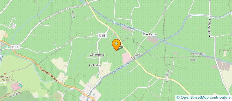 localisation de l'entreprise MONSIEUR FABIEN JACQUET  CAMELAS