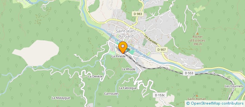 localisation de l'entreprise MONSIEUR FABIEN JAILLOT  SAINT-JEAN-DU-GARD