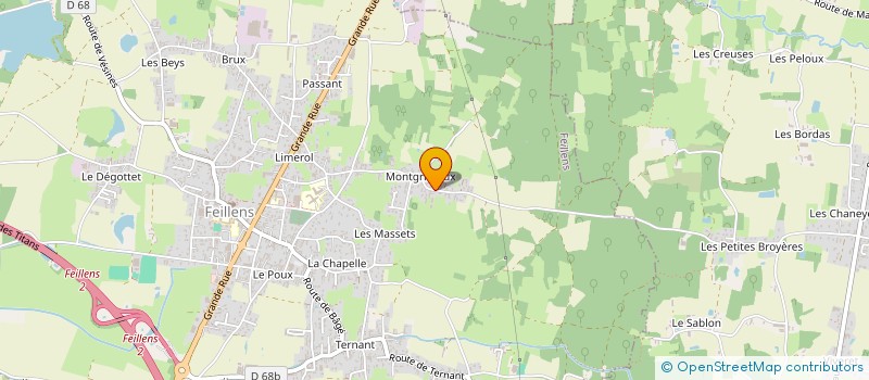 localisation de l'entreprise MONSIEUR FABIEN JANKOWSKI  FEILLENS