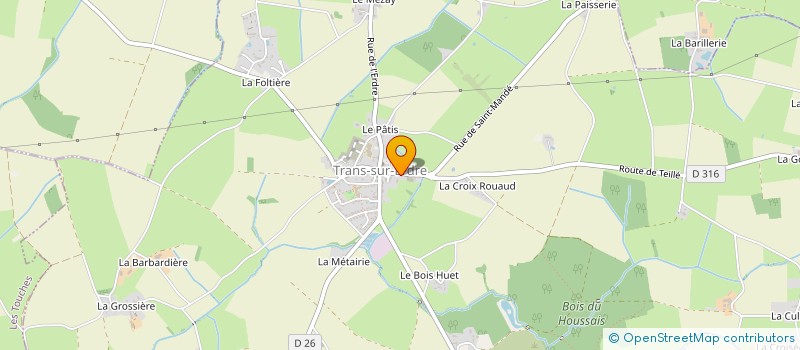 localisation de l'entreprise MONSIEUR FABIEN JARRET  TRANS-SUR-ERDRE