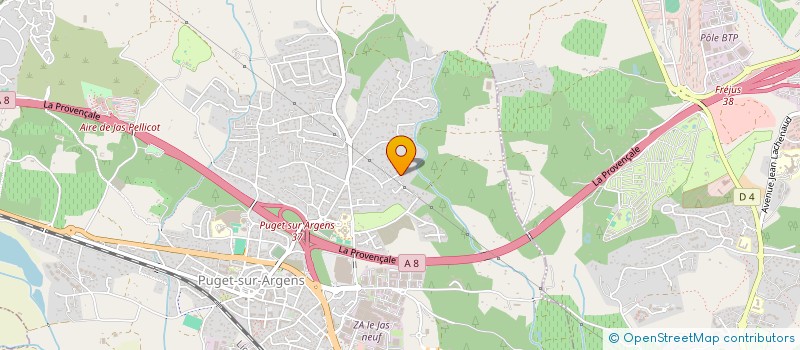 localisation de l'entreprise MONSIEUR FABIEN JEAN-CLAUDE N POUJARD  PUGET-SUR-ARGENS