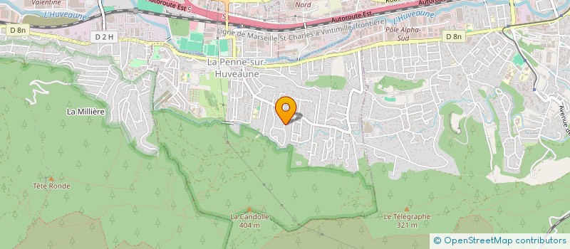 localisation de l'entreprise MONSIEUR FABIEN JOFFRAUD  LA PENNE-SUR-HUVEAUNE