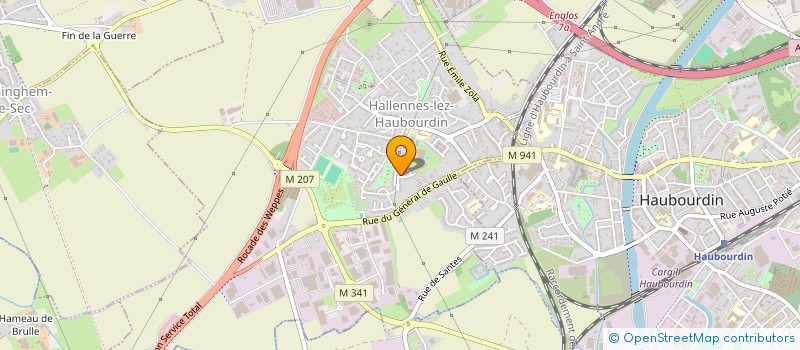 localisation de l'entreprise MONSIEUR FABIEN JONQUOIS  HALLENNES-LEZ-HAUBOURDIN