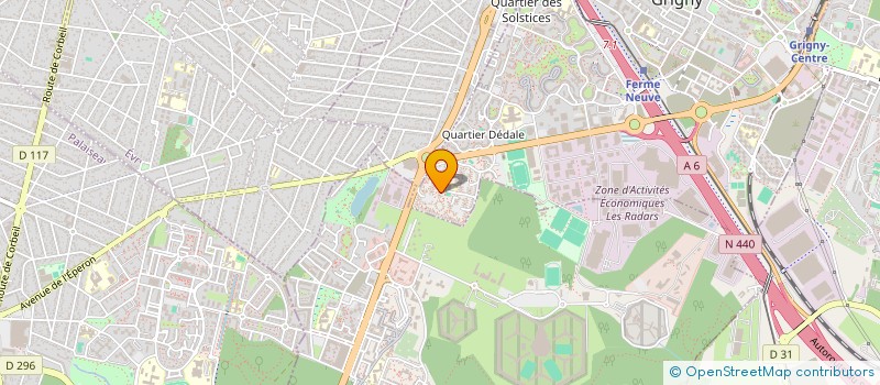 localisation de l'entreprise MONSIEUR FABIEN JORGE  GRIGNY