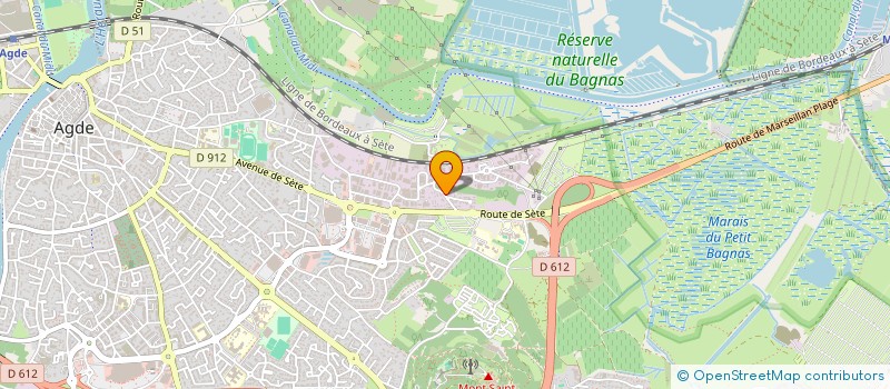 localisation de l'entreprise MONSIEUR FABIEN JOUVE à AGDE