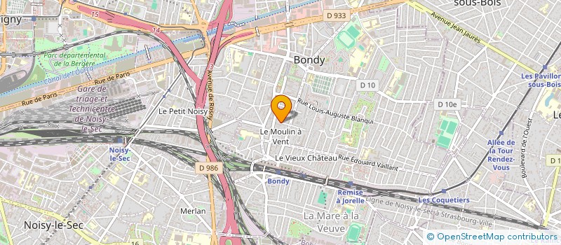 localisation de l'entreprise MONSIEUR FABIEN JUCHS  BONDY