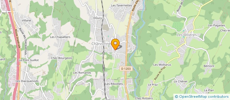 localisation de l'entreprise MONSIEUR FABIEN JUMARIE  CHARVONNEX