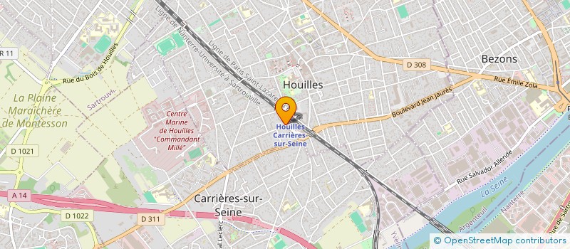 localisation de l'entreprise MONSIEUR FABIEN KFOURY  HOUILLES