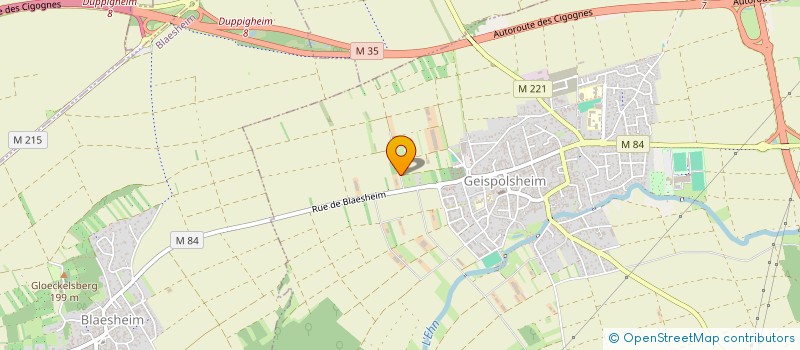 localisation de l'entreprise MONSIEUR FABIEN KIEHL  GEISPOLSHEIM